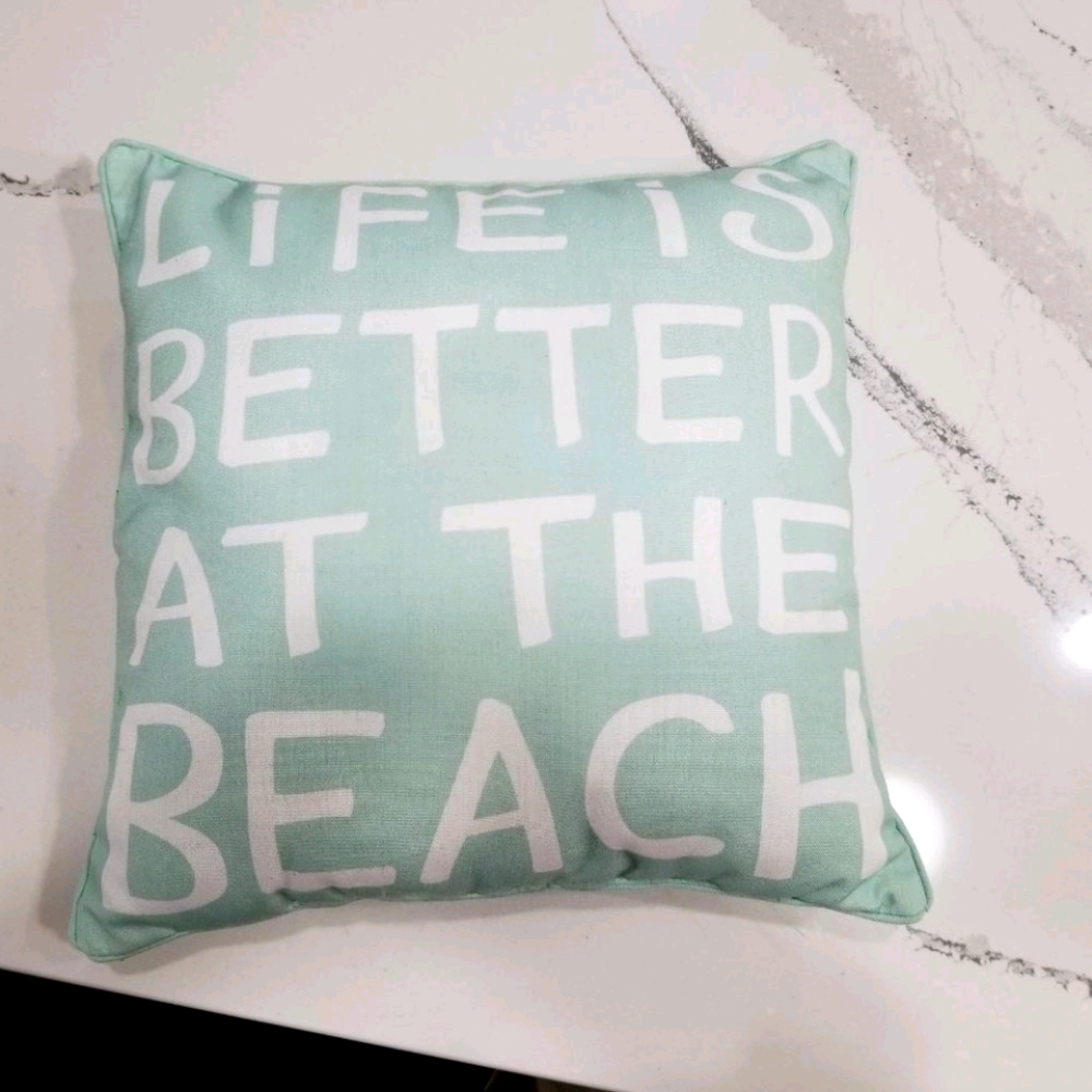 Life Is Better At The Beach Decorative Pillow